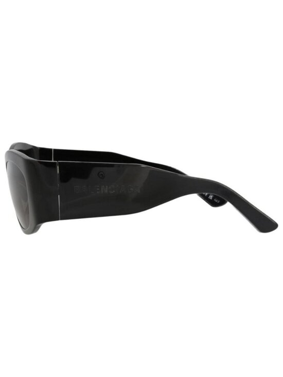 New Balenciaga Womens Square/Rectangle Black Black Grey Fashion Designer Sunglas